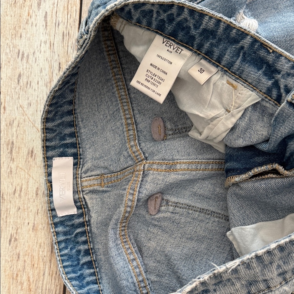 Vervet Distressed Blue Jeans - Picture 3 of 3